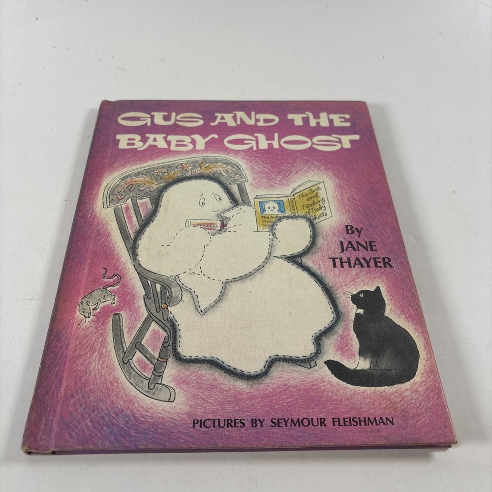 Rare "Gus And The Baby Ghost" Jane Sayer Hardcover Book Vintage (1972) EXC